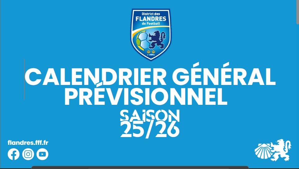 CALENDRIER SAISON 2025/2026
