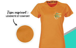 T-shirt respirant impression multicolore